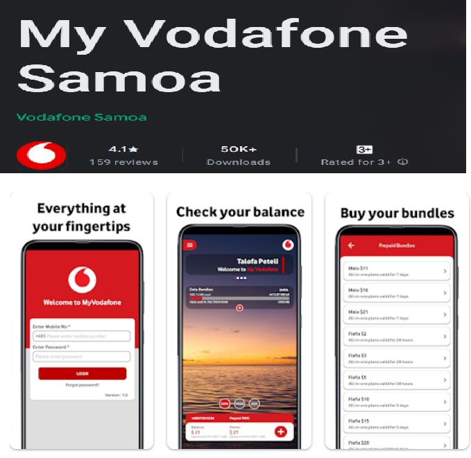 Samoa Vodafone Logo